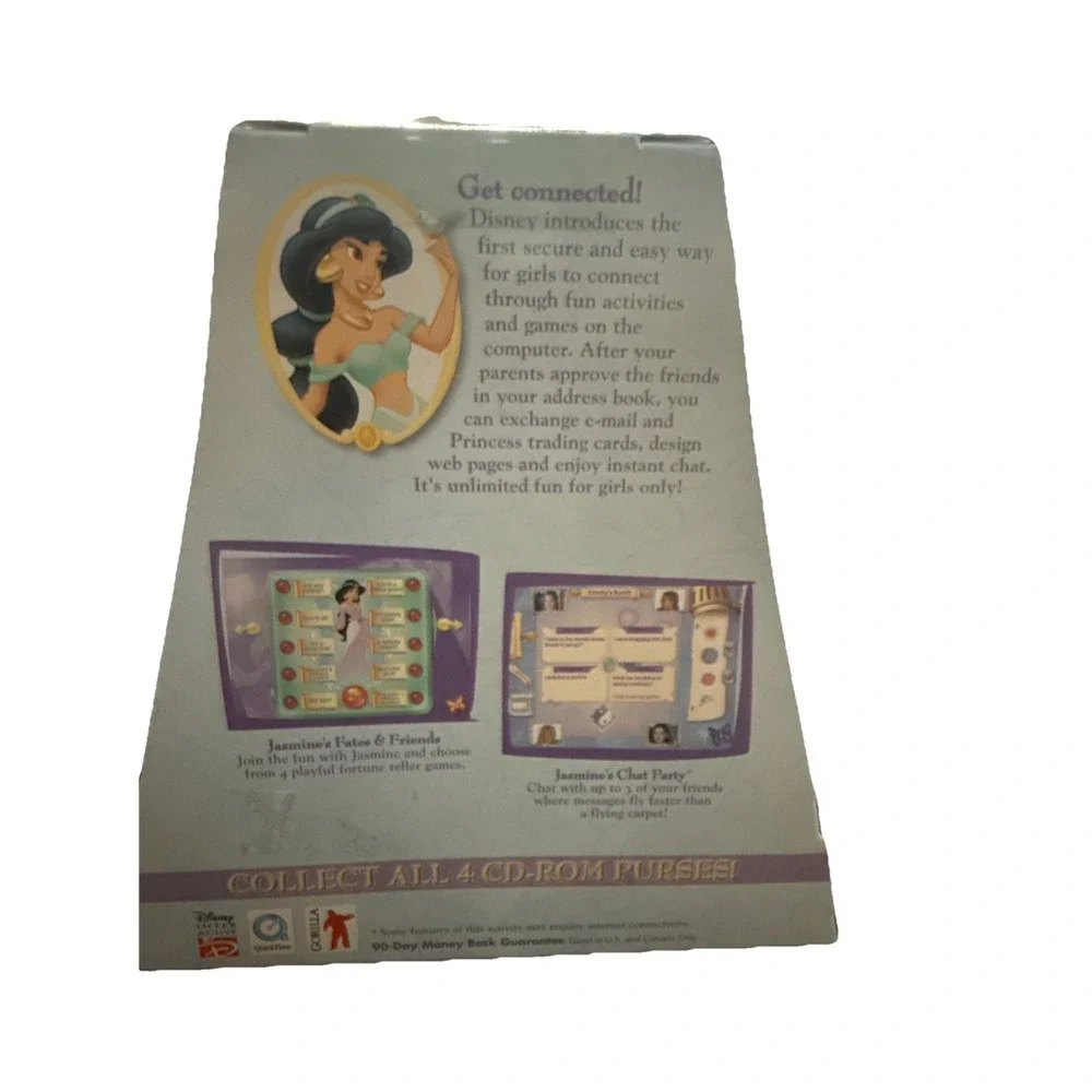 NEW Disney Princess Jasmine Magical CD-ROM Game Purse Girlfriends PC 2002